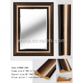 Molduras de espelho de corpo inteiro de parede de cor de madeira 