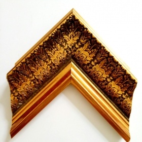 Folhas de ouro de 4,7 polegadas de largura molduras grandes molduras para pinturas 