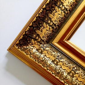 Folhas de ouro de 4,7 polegadas de largura molduras grandes molduras para pinturas 
